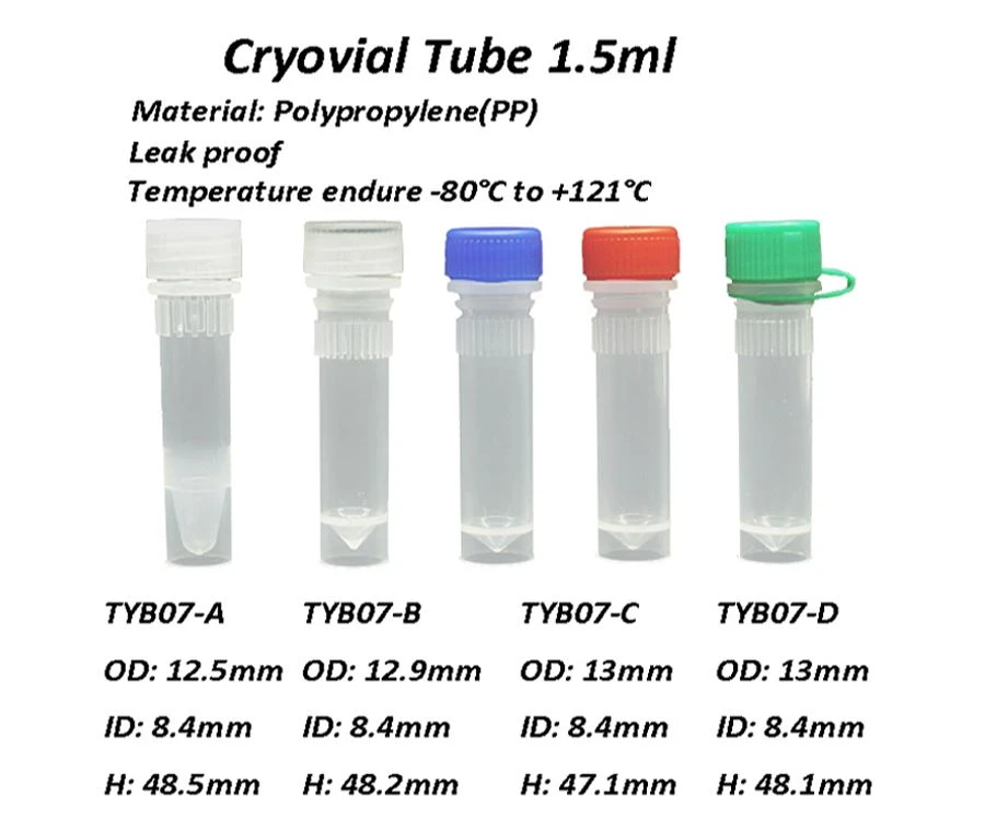 Freezing Cryovial Tube Cryotube Freezing Cryovial Tube Cryotube